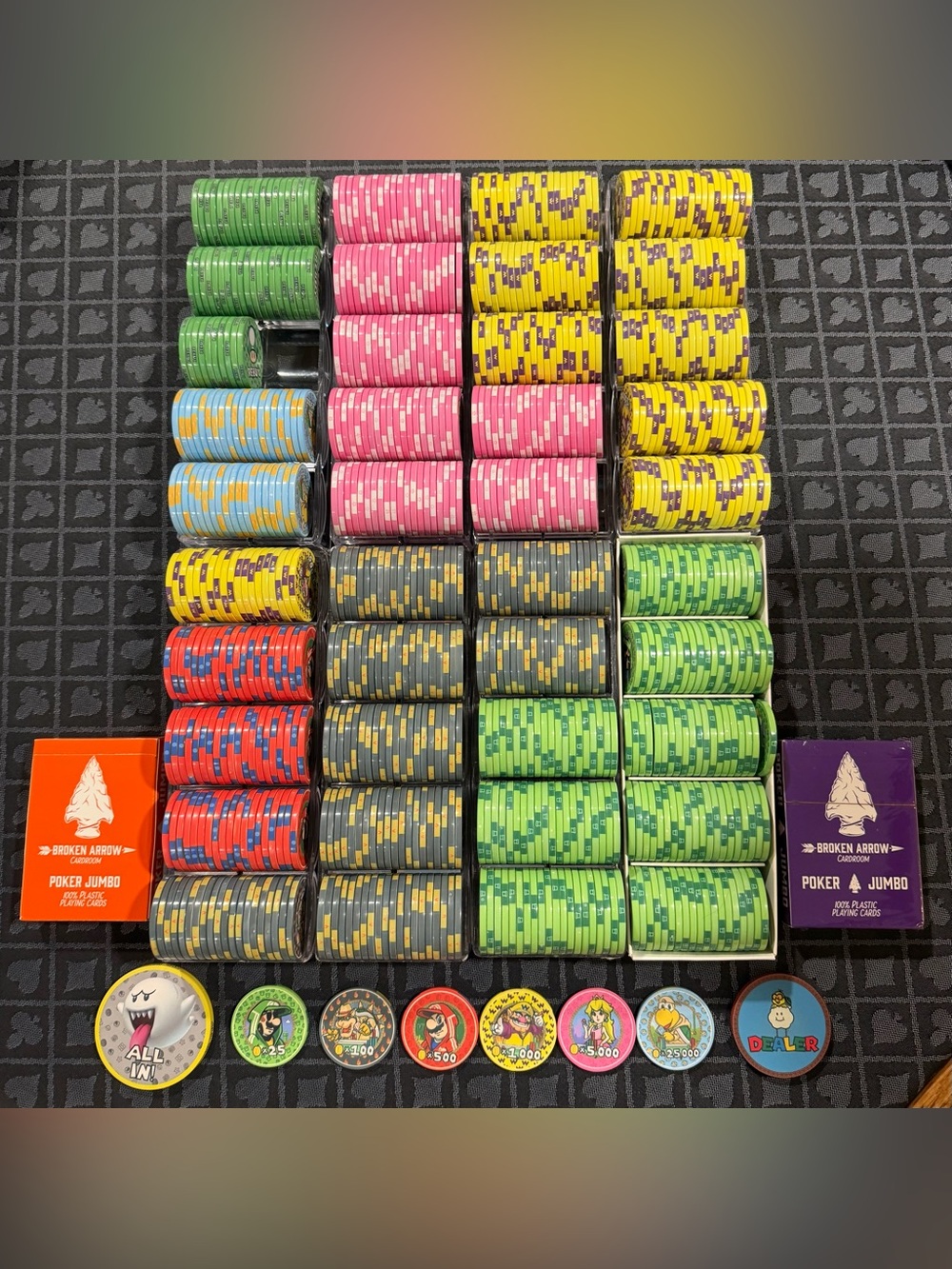 790 Piece Super Poker World BrPro Poker Set With Accessories And Cards